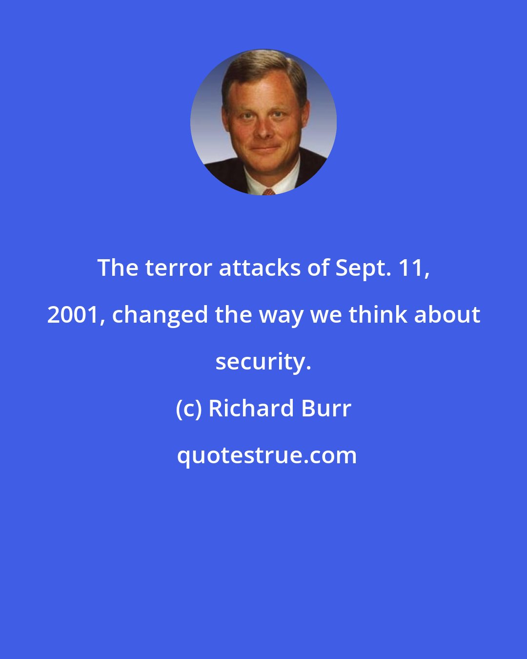 Richard Burr: The terror attacks of Sept. 11, 2001, changed the way we think about security.