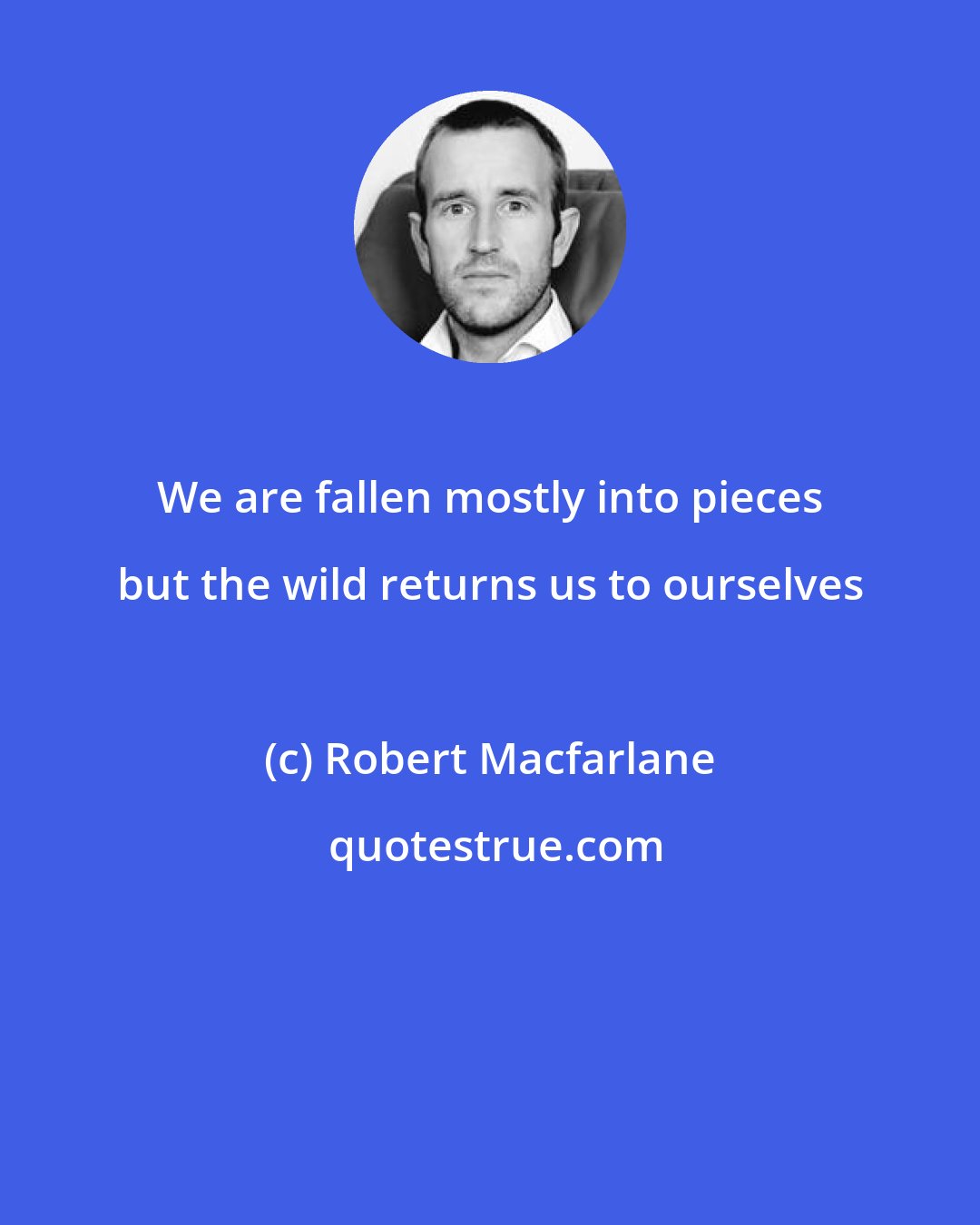 Robert Macfarlane: We are fallen mostly into pieces but the wild returns us to ourselves