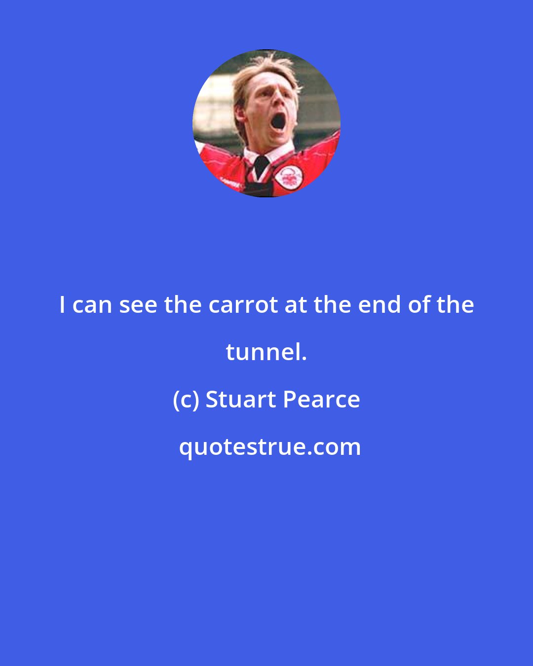 Stuart Pearce: I can see the carrot at the end of the tunnel.