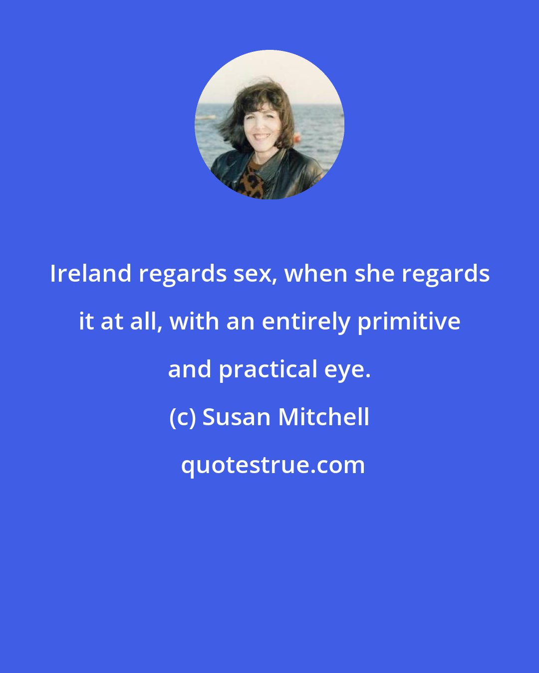 Susan Mitchell: Ireland regards sex, when she regards it at all, with an entirely primitive and practical eye.