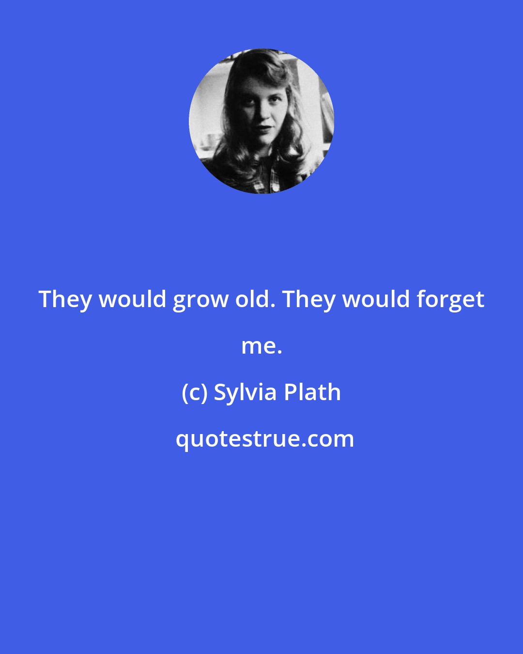 Sylvia Plath: They would grow old. They would forget me.