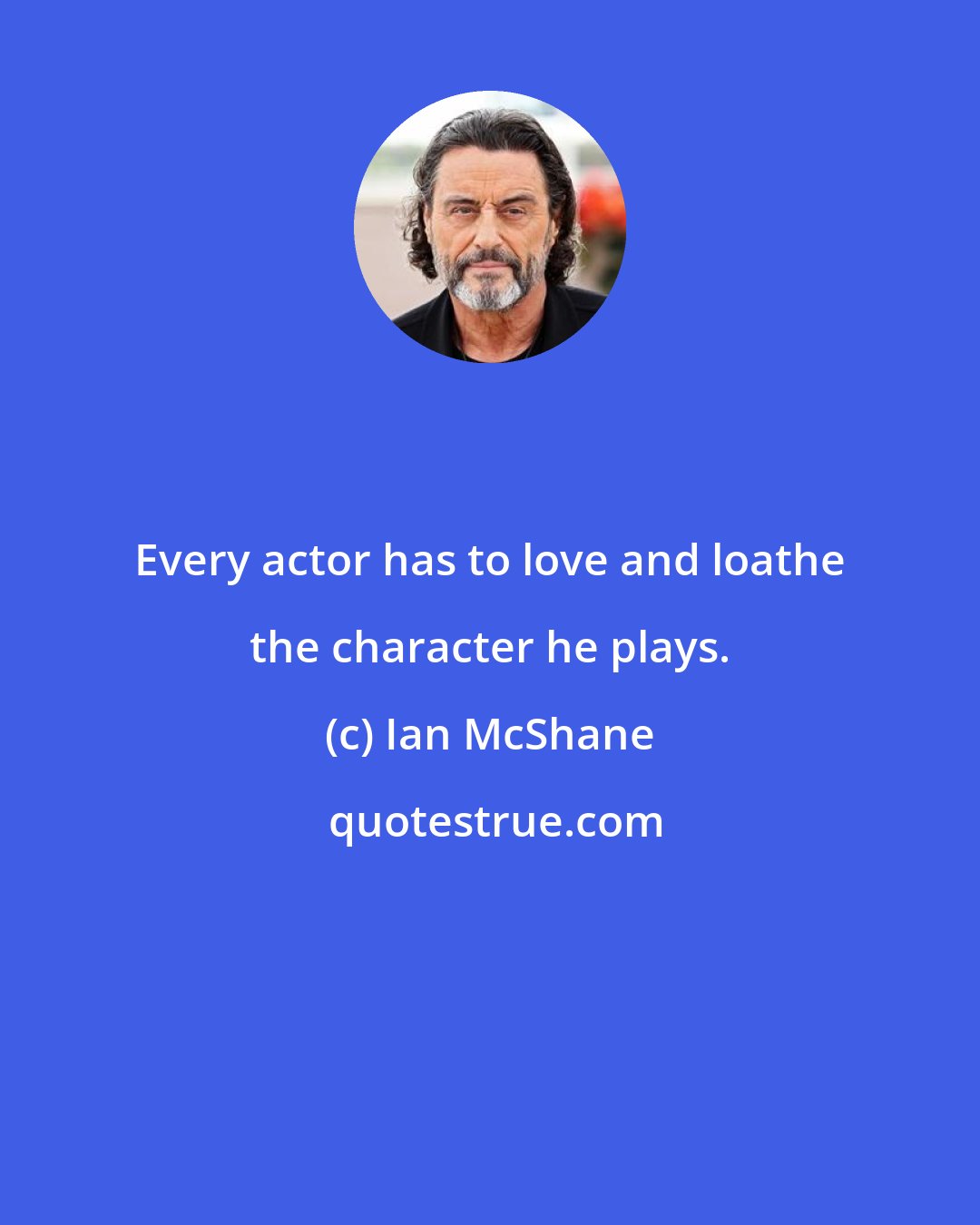 Ian McShane: Every actor has to love and loathe the character he plays.