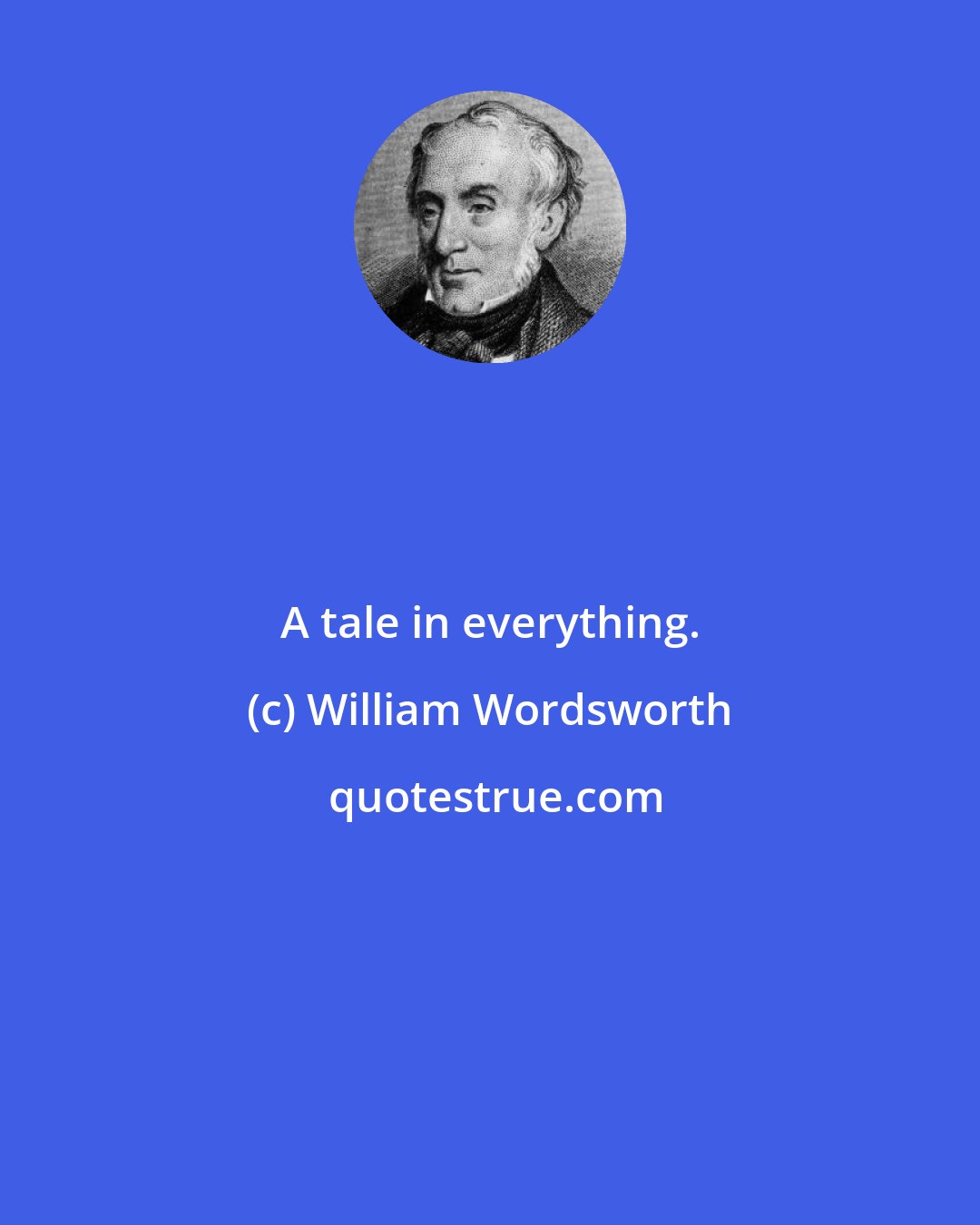 William Wordsworth: A tale in everything.