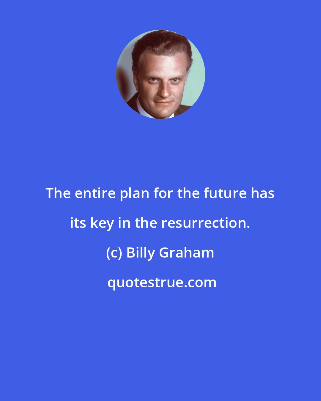 Billy Graham: The entire plan for the future has its key in the resurrection.