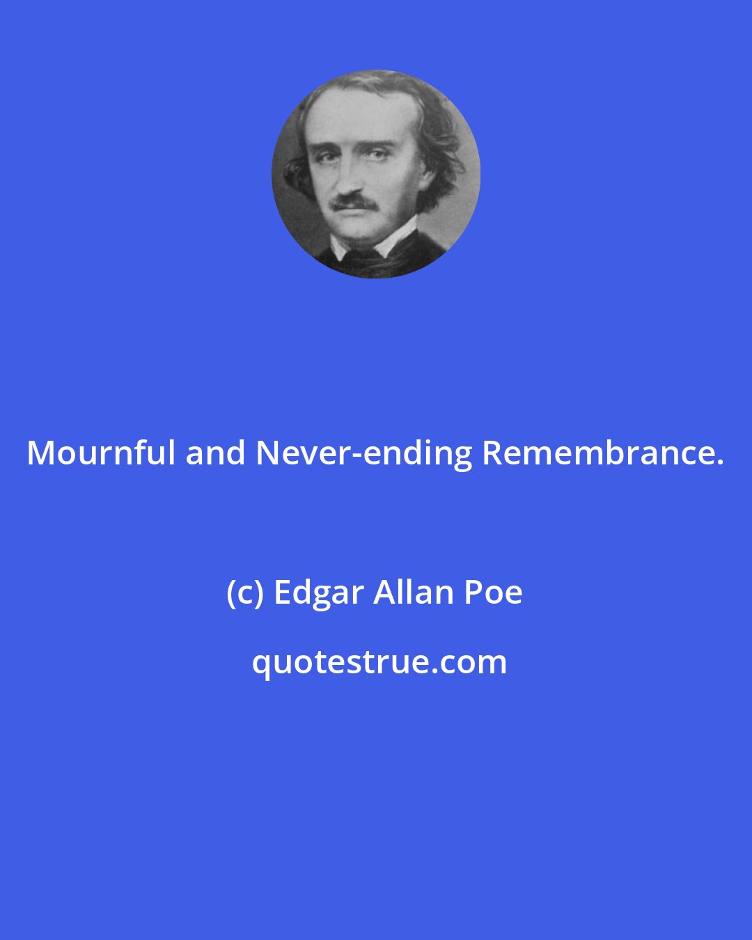 Edgar Allan Poe: Mournful and Never-ending Remembrance.