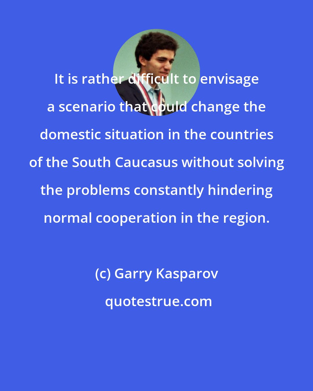 Garry Kasparov: It is rather difficult to envisage a scenario that could change the domestic situation in the countries of the South Caucasus without solving the problems constantly hindering normal cooperation in the region.