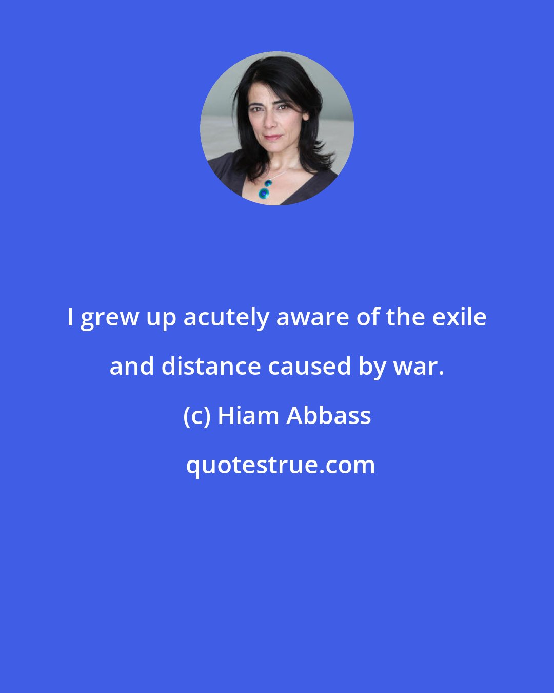 Hiam Abbass: I grew up acutely aware of the exile and distance caused by war.