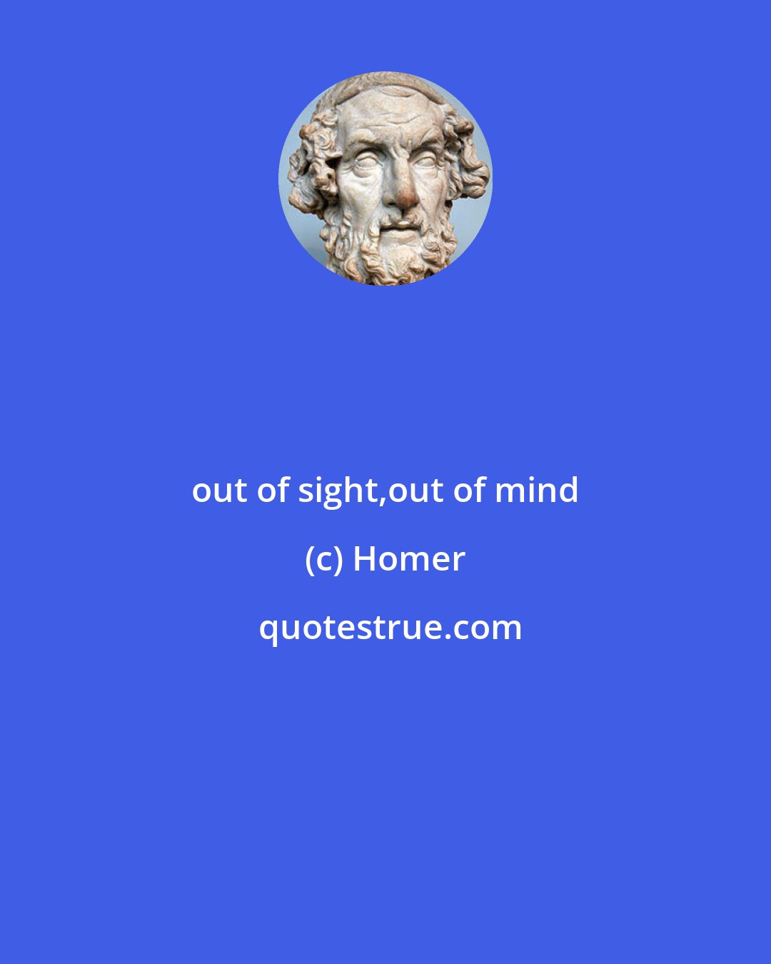 Homer: out of sight,out of mind