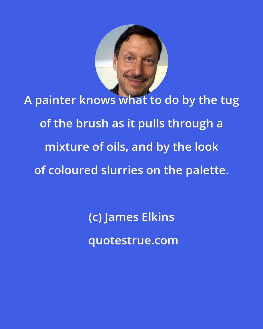 James Elkins: A painter knows what to do by the tug of the brush as it pulls through a mixture of oils, and by the look of coloured slurries on the palette.