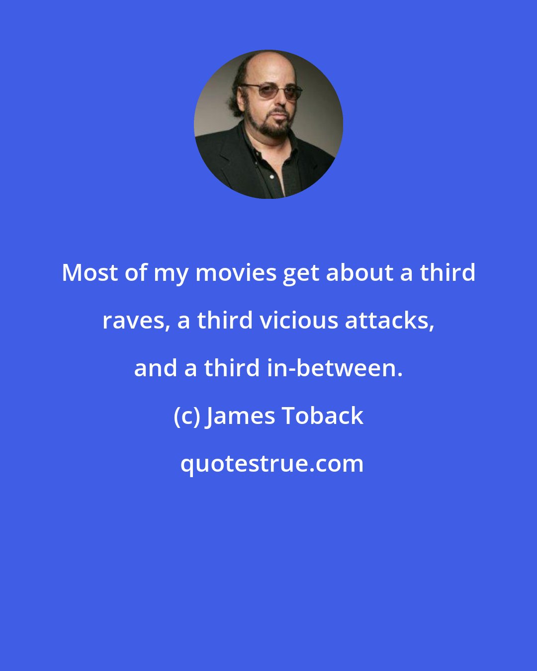 James Toback: Most of my movies get about a third raves, a third vicious attacks, and a third in-between.