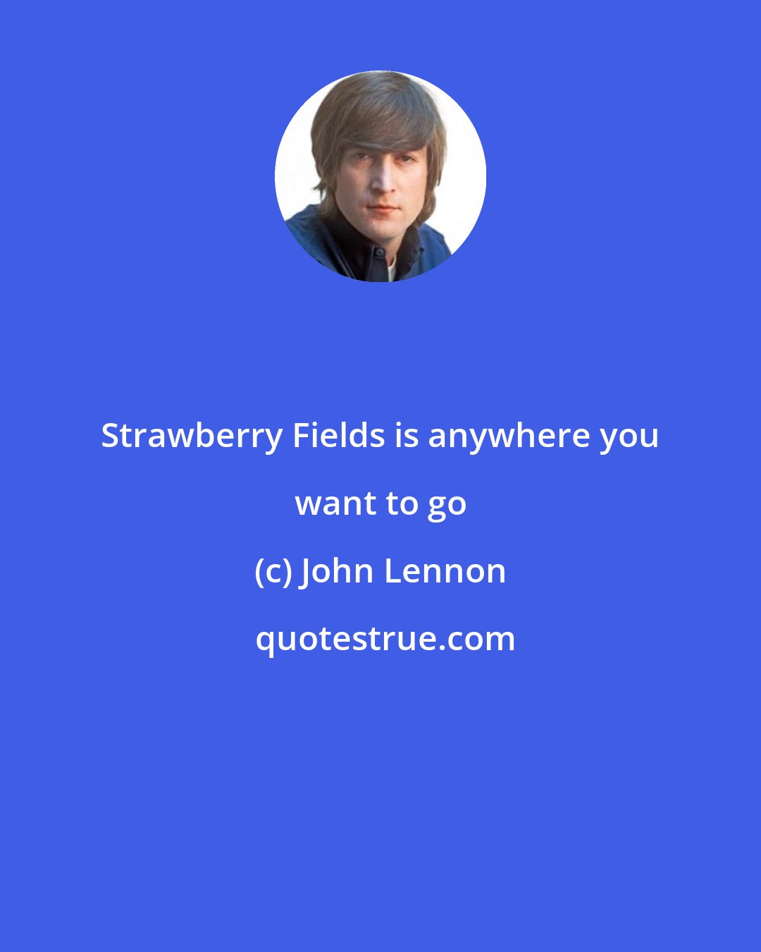 John Lennon: Strawberry Fields is anywhere you want to go