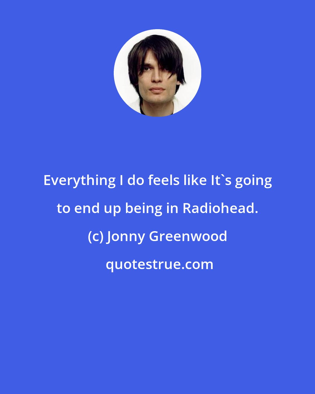 Jonny Greenwood: Everything I do feels like It's going to end up being in Radiohead.