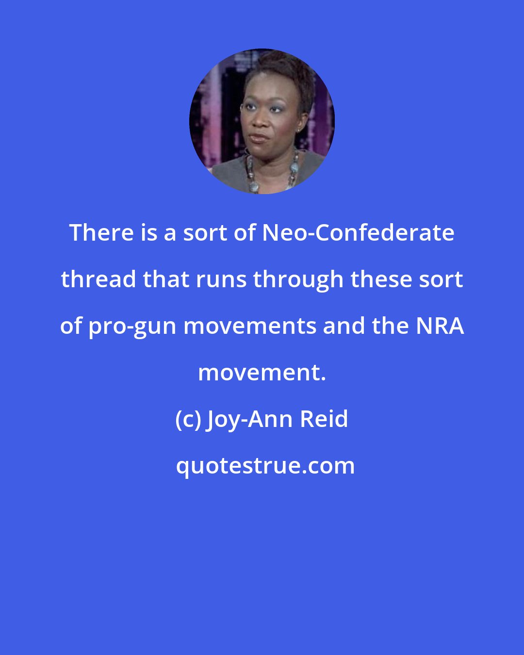 Joy-Ann Reid: There is a sort of Neo-Confederate thread that runs through these sort of pro-gun movements and the NRA movement.